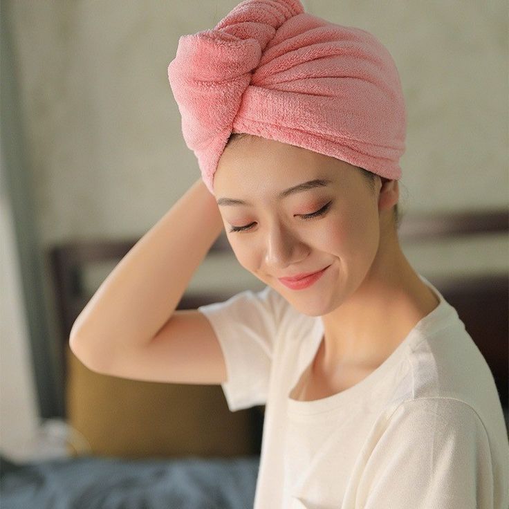 Microfiber Hair Drying Towel Cap-Quick Dry Hair Towel Wrap Cap