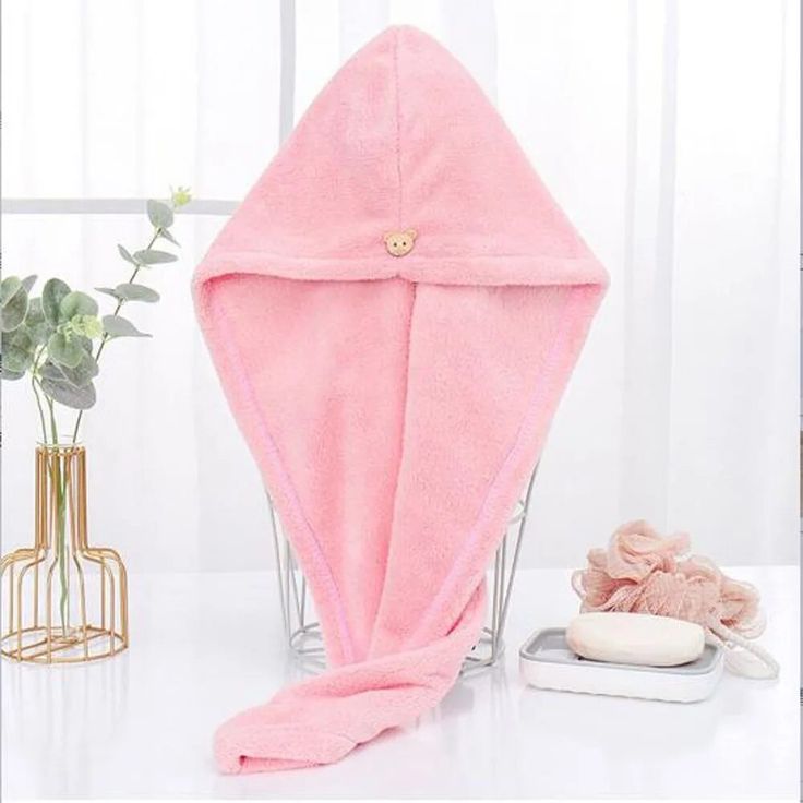 Microfiber Hair Drying Towel Cap-Quick Dry Hair Towel Wrap Cap