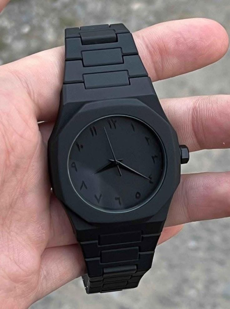 Stainless Steel Arabic Dial Watch– Luxury Waterproof Men’s Wristwatch