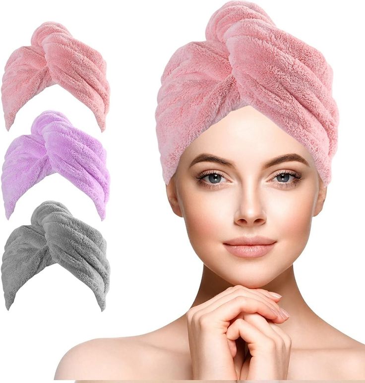 Microfiber Hair Drying Towel Cap-Quick Dry Hair Towel Wrap Cap