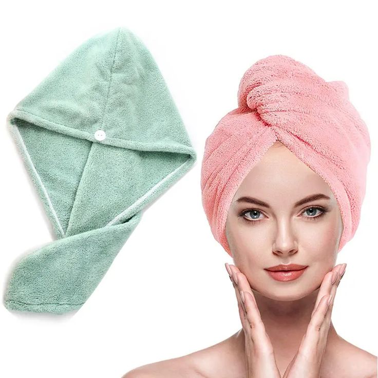 Microfiber Hair Drying Towel Cap-Quick Dry Hair Towel Wrap Cap