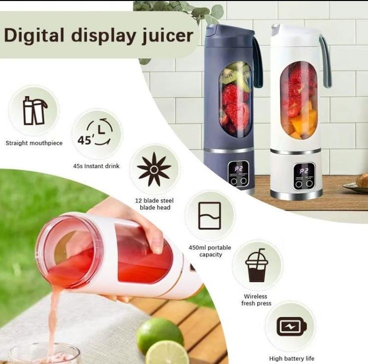 Portable USB Rechargeable Blender