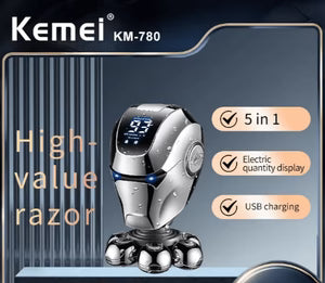 Kemei Professional 5-in-1 Electric Grooming Kit for Men